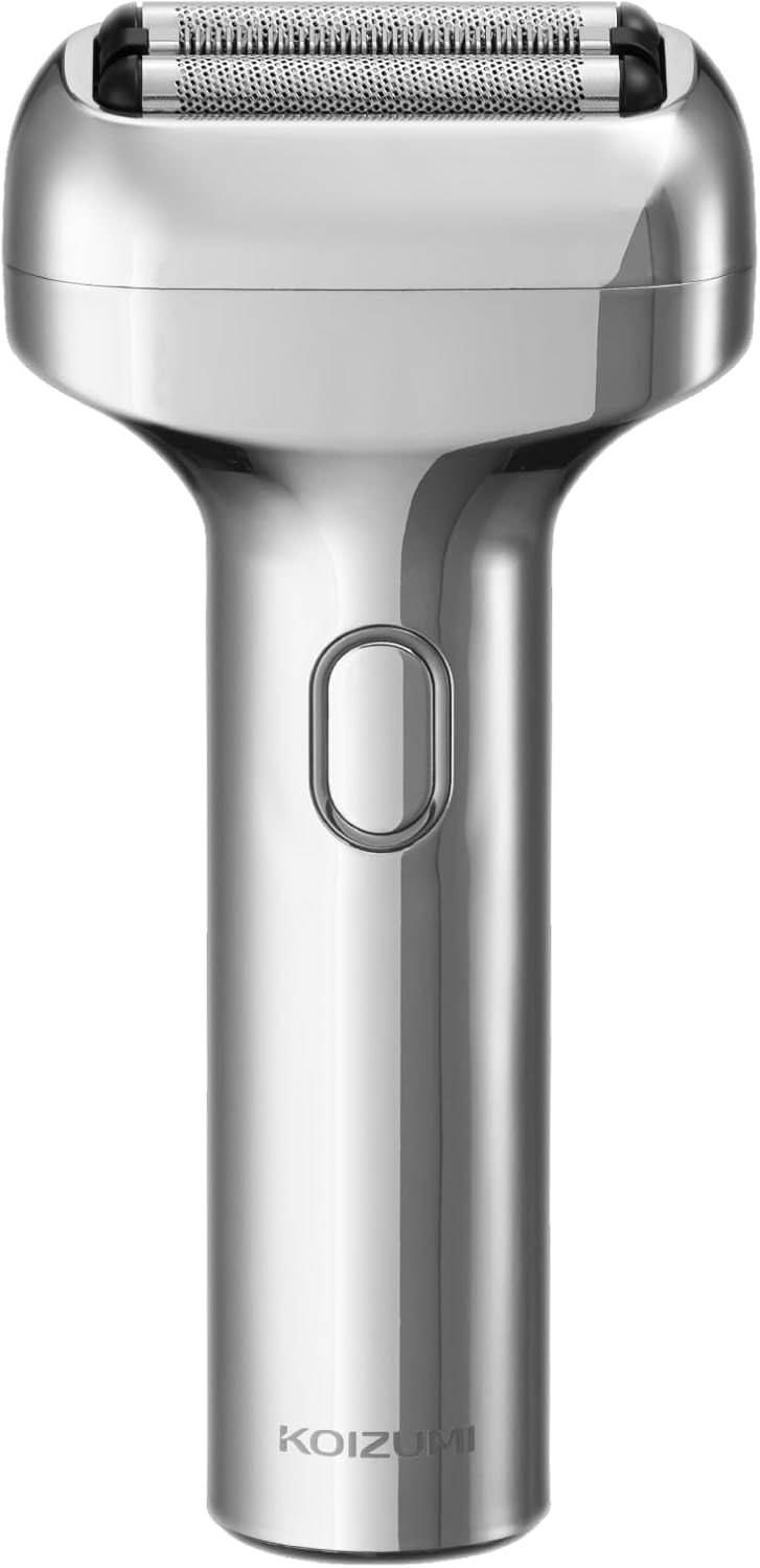 コイズミ メンズシェーバー USB 充電・交流式 3枚刃 お風呂剃り可 ハンディサイズ シルバー KMC-0820/S
